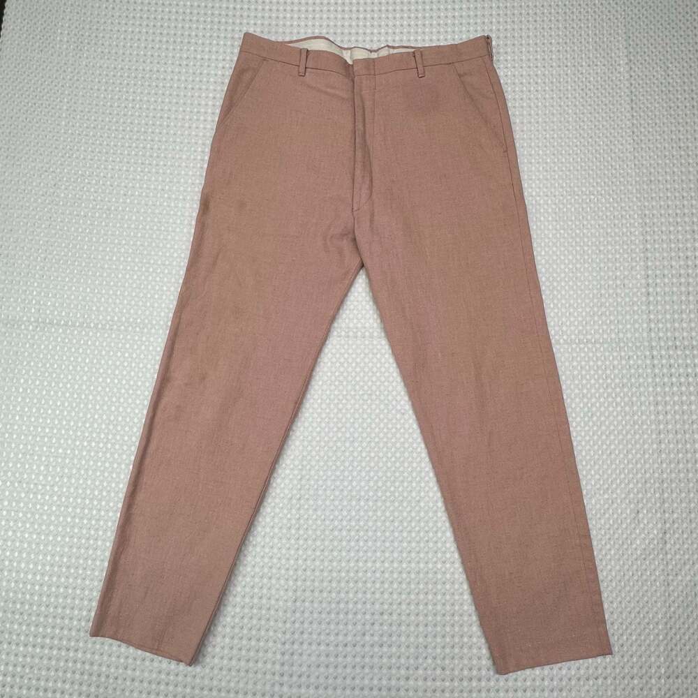 Vintage ‘60-‘70s Levi's Trim Cut Menswear Flax Pink Trousers Size 33x34